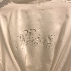 Victoria's Secret satin bridal robe